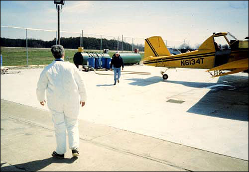 Even the Pillsbury Doughboy wants to help with gypsy moth spraying - (Mike Connor)